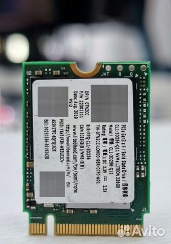 SSD M.2 2230 256GB LiteOn купить в Москве | Электроника | Авито