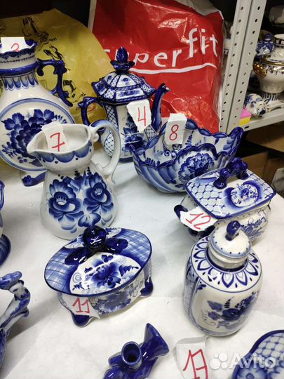 Посуда Гжель набор 1