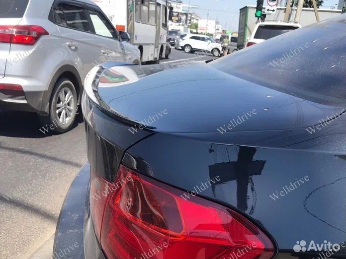 Спойлер BMW 3 F30 узкий черный глянец