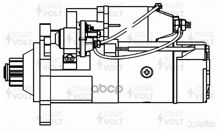 Стартер для а/м Mercedes-Benz Actros MP2/MP3 03