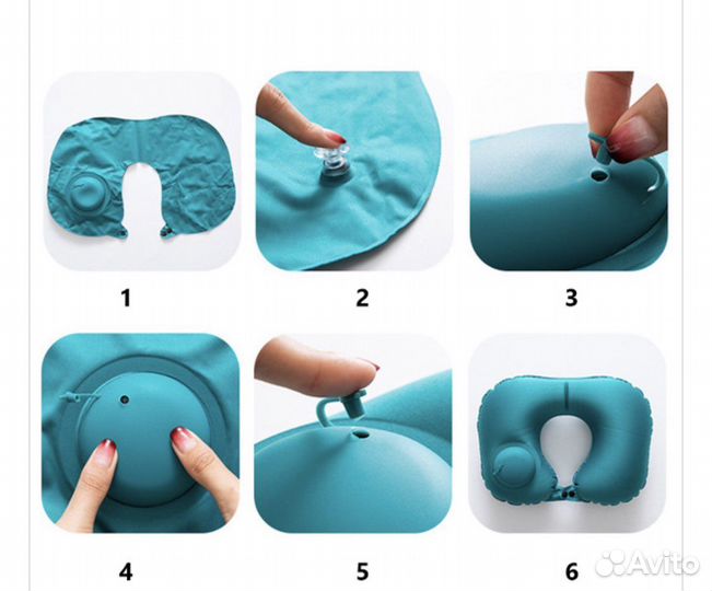 Подушка для шеи с насосом