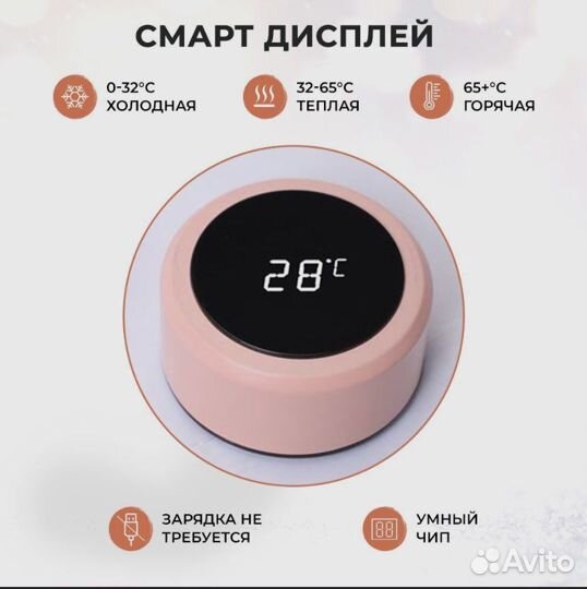 Термокружка с датчиком температуры