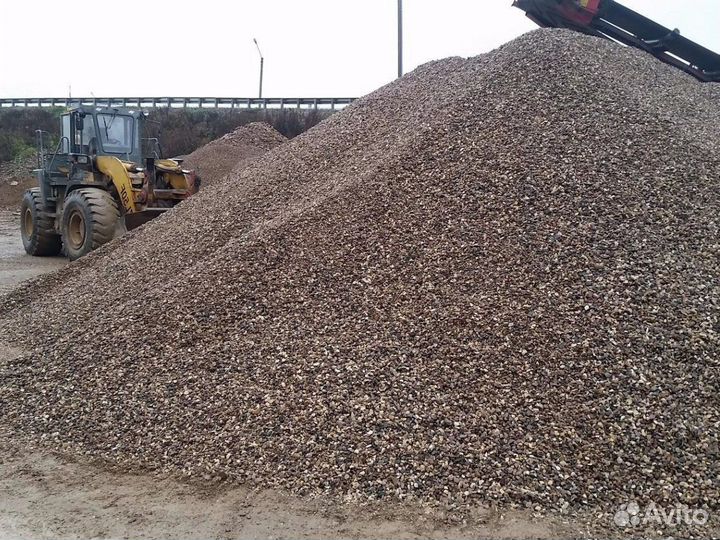 Щебень гранитный дренажный от 3кубов