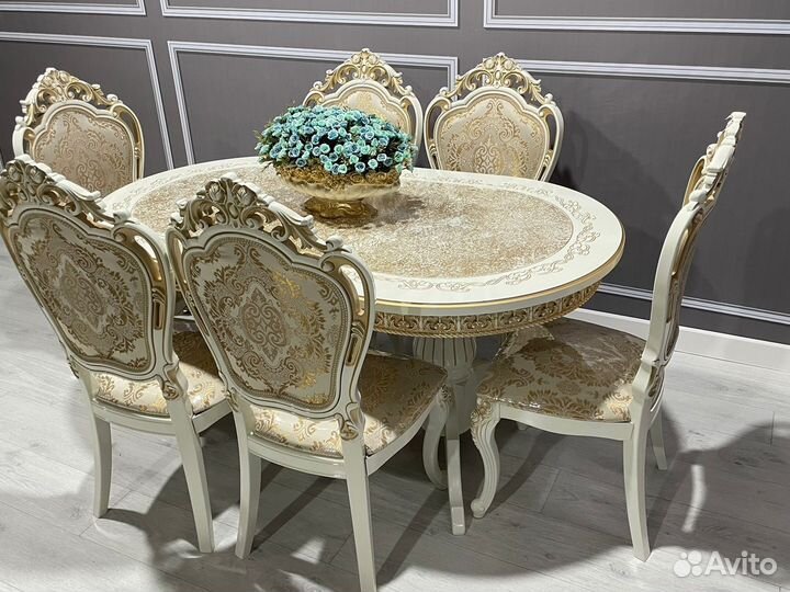 Комплект стол 6 стульев