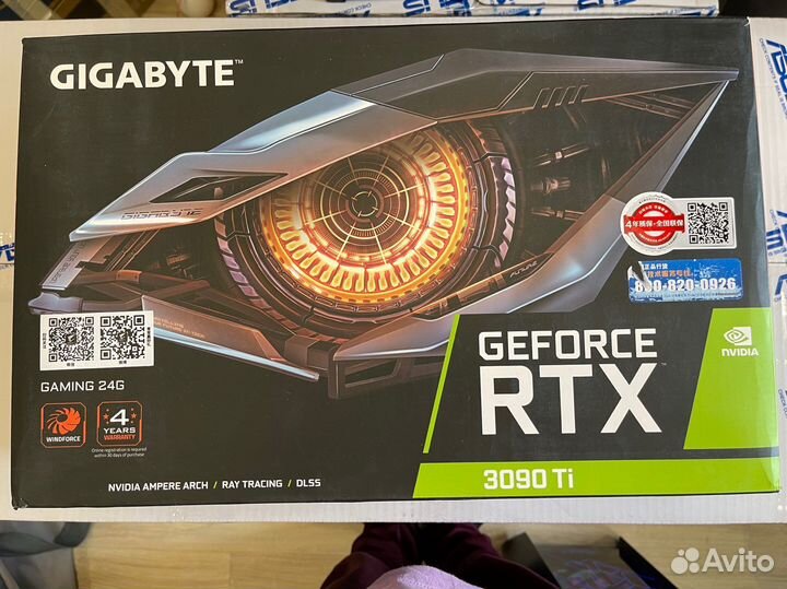 Видеокарта Rtx 3090 ti gigabyte gaming oc 24gb нов