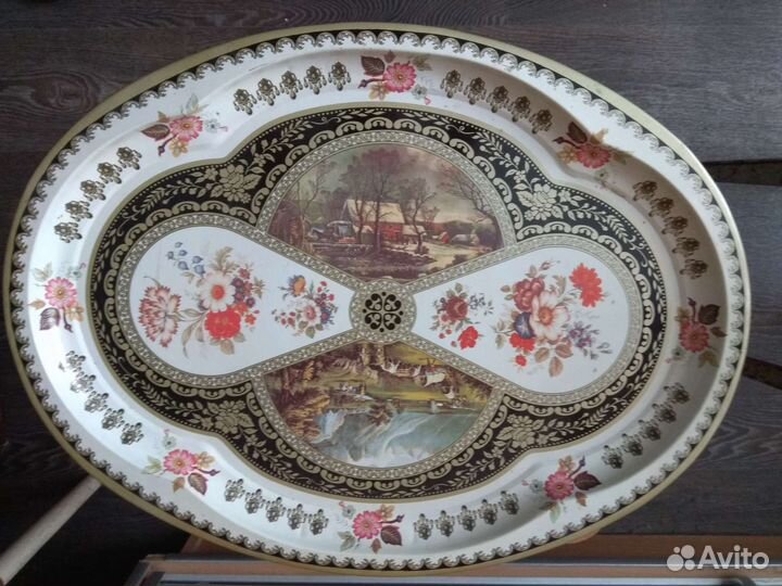 Поднос металлический СССР