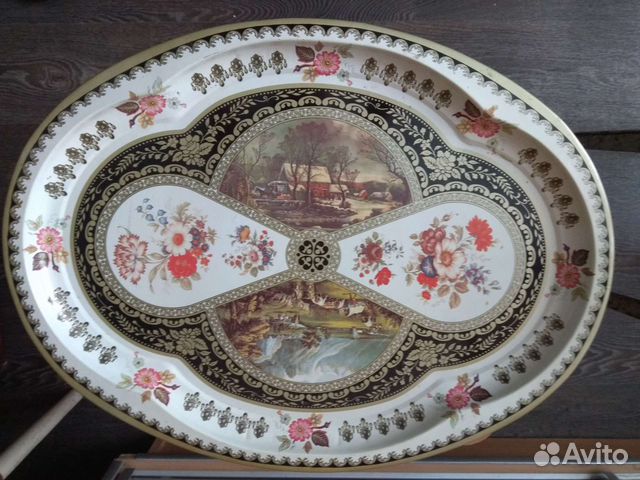 Поднос металлический СССР