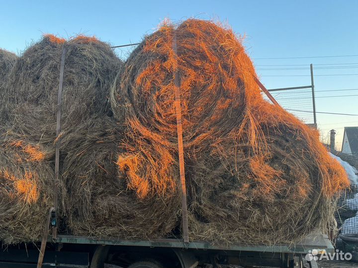 Солома в рулонах