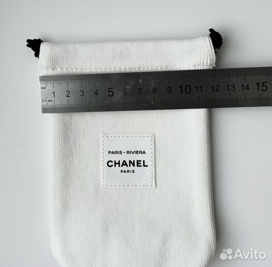 Chanel мешочек чехол косметичка белая