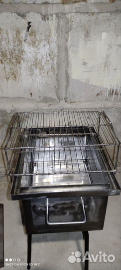 Коптильня горячего копчения из нержавейки