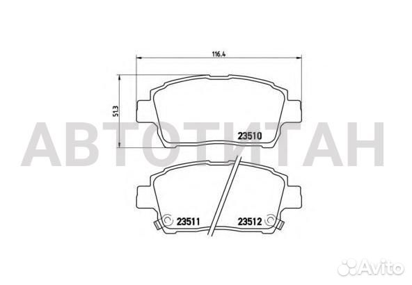 Колодки тормозные дисковые перед toyota corolla Sa