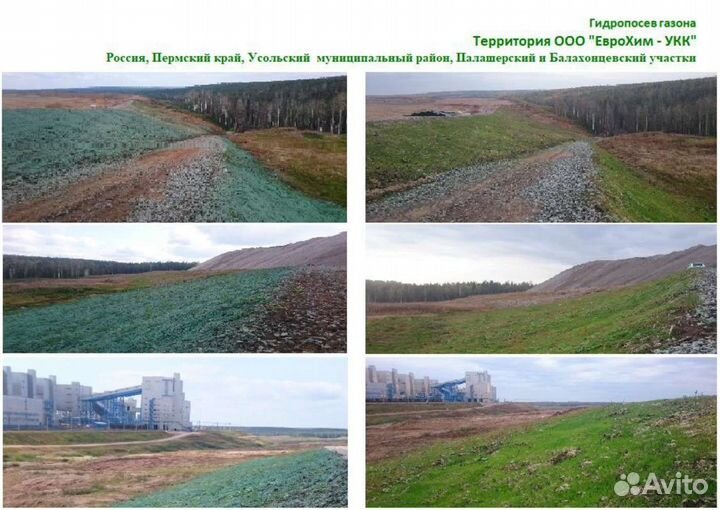 Гидропосев Рекультивация Озеленение Газон Сад