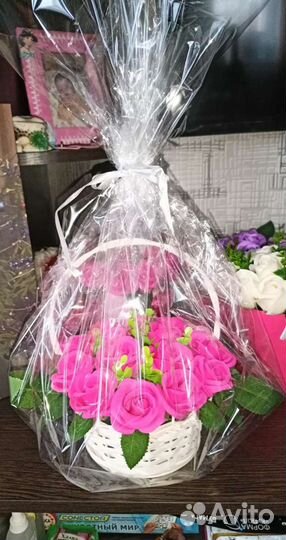 Розы из мыла