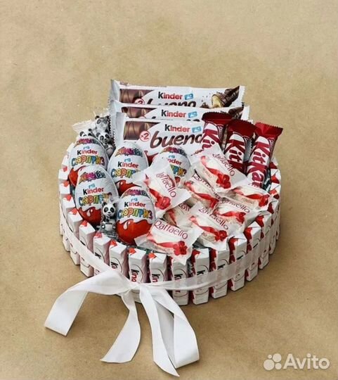 Торт из конфет