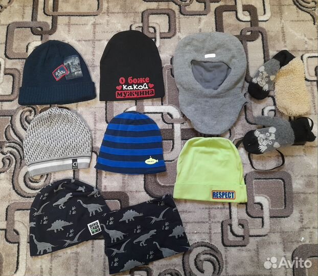 Шапки балаклава шлем на мальчика р. 46, 48, 50, 52