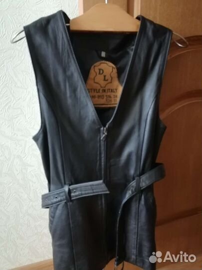 Жилет кожа