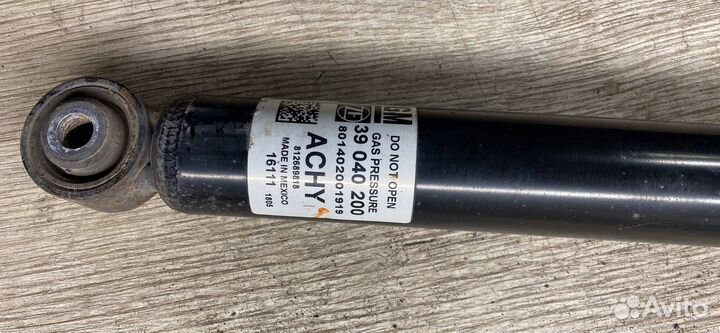 Амортизатор задний левый Chevrolet Cruze 2 2016