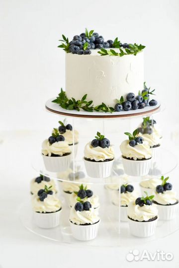 Подставка под торт и капкейки на свадьбу