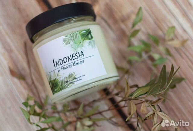 Ароматические свечи из соевого воска ручной работы