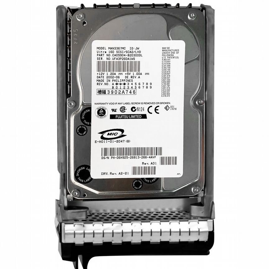 [6H925] Жесткий Диск Dell 36gb U320scsi 3.5" Hdd 6h925