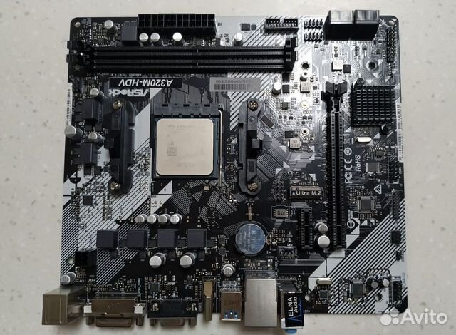 Комплект AM4 asrock A320M + ryzen 3 4100