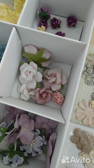 Цветы для скрапбукинга