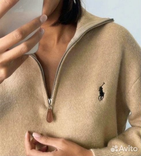 Us polo кофта женская серая