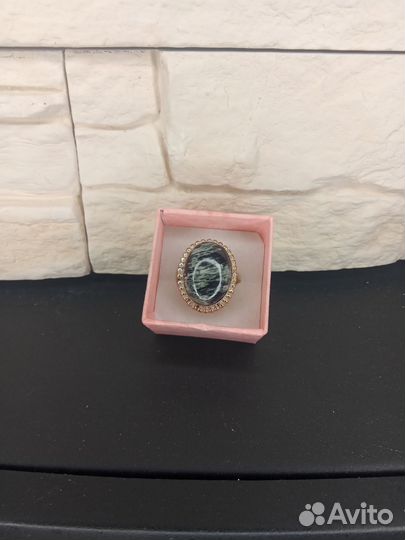 Серебряное кольцо с агатом