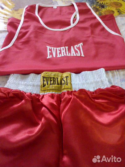 Боксерские шорты - 2, майка -1 everlast S