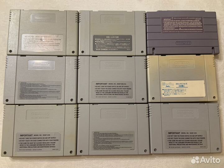 Картриджи Super Nintendo и N64