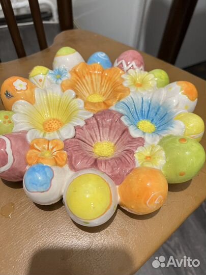 Пасхальный набор, подставки под яица, декор яиц