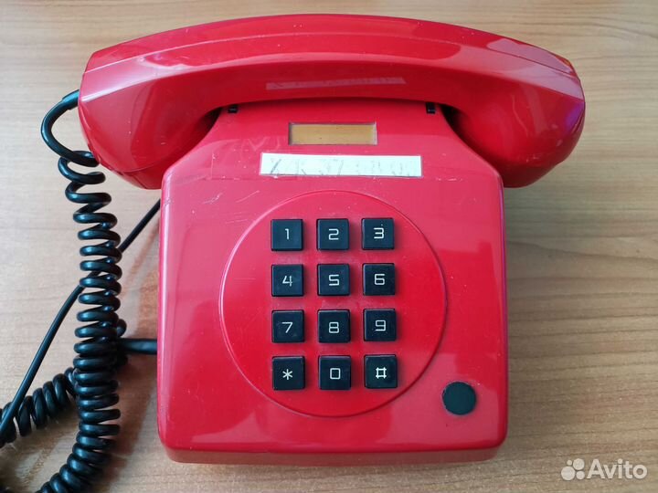 Стационарный телефон кнопочный винтаж СССР