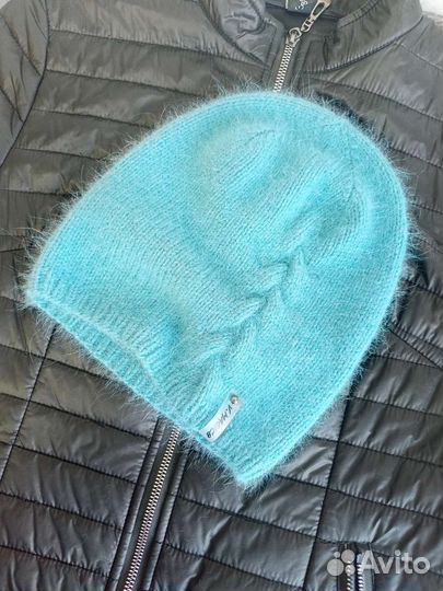 Шапка бини из пуха норки, 55-57