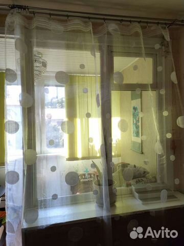 Комплект новых готовых штор, органза