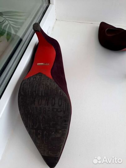 Туфли замшевые фиолетовые 41 р