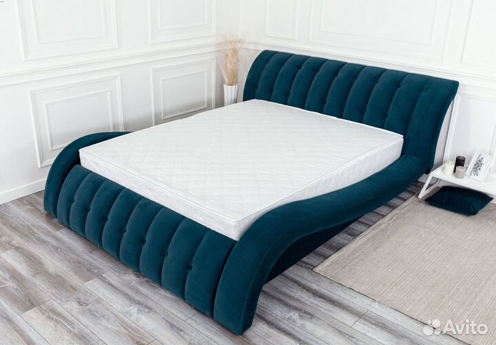 Кровать 160х200 морская волна Мадрид