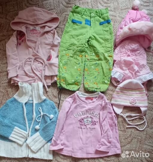 Пакет с вещами на девочку (рост 98-104см)