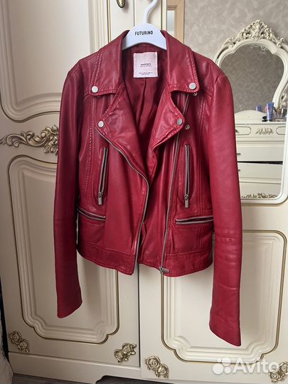 Куртка кожаная mango