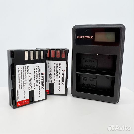 Аккумуляторы Panasonic DMW-BLF19 1860mAh Batmax