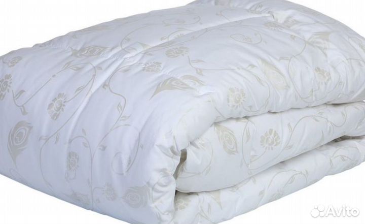 Одеяло Лебяжий пух 145х200, 300 гр/м2, тик
