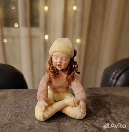 Ёлочная ватная игрушка Йог