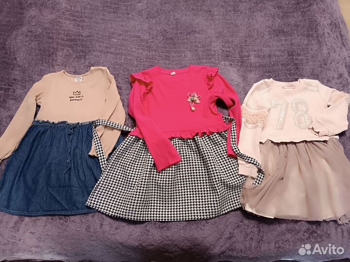 Одежда для девочки пакетом 5-6 лет