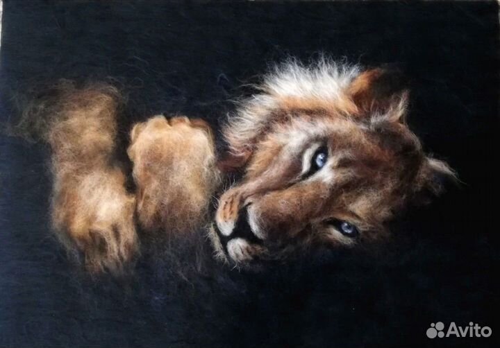 Картины шерстью