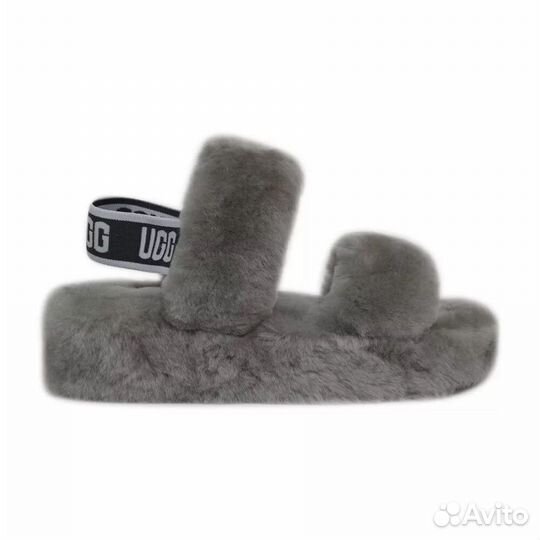 Женские тапочки UGG OH yeah slide grey