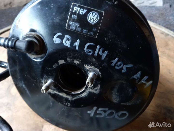 Вакуум тормозной skoda fabia 2