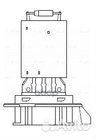 Резистор э/вент. отоп. для а/м Renault Logan