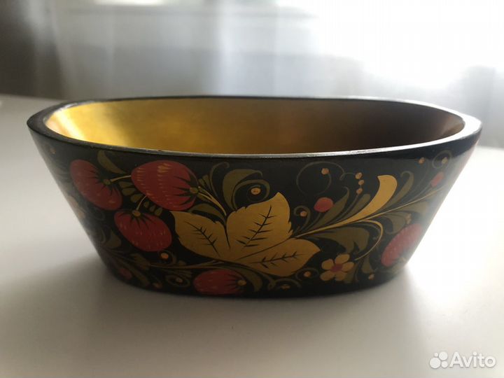 Хохлома СССР пакетом, 8 предметов, б/у