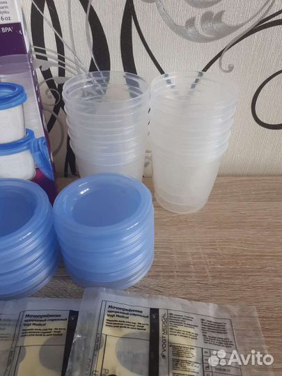 Контейнеры 10 шт avent для грудного молока