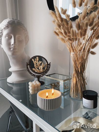 Свечи в гипсе