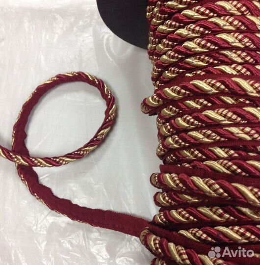 Кант мебельный 90 мм цв бордовый 13,5 метров за